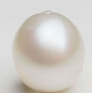 13.4x12.5mm Drop Australian south sea loose pearl undrilled .