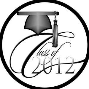   Graduation Seals Class of 2012 Round Stickers Arts, Crafts & Sewing