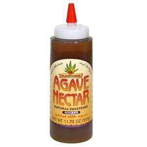  Madhava Organic Agave Nectar Amber, 11 ounce (Pack of 3 