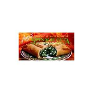Amys Organic Spinach Pie Packet Sand, 4.5 Oz (Pack of 12)  