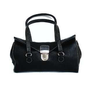   (Handbag) BR2375 in DAINO LEATHER   BLACK (NERO) 