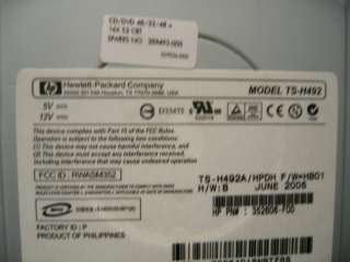 HP TS H492 IDE CDRW / DVD ROM Combo Drive CD RW 48/32/48/16X  