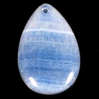 Blue Lace Agate natural gemstone pendant bead 5140GBA01  