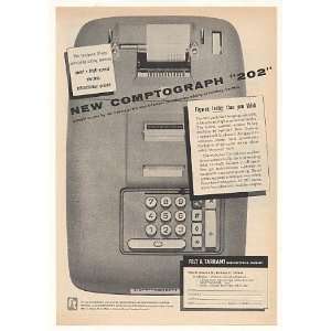  1955 Felt & Tarrant Comptograph 202 Calculator Print Ad 