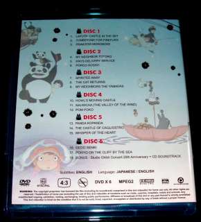 DVD Studio Ghibli Movie Collection 17 Movies + Concert + CD in English 