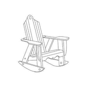   Chair Bridgehampton Wood Arm Rocker Patio Lounge Patio, Lawn & Garden