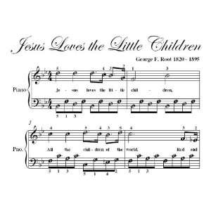  Jesus Loves the Little Children Easy Piano Sheet Music 