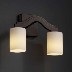  Bend Fusion Two Light Wall Sconce Shade Option Hour Glass 