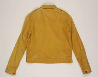   Rag & Bone Blondie Bomber leather jacket in yellow sz 4 $1800  