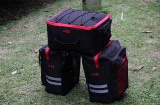 55L Cycling Bicycle Bag Bike rear seat bag pannier With Rain Cover 