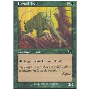   the Gathering   Horned Troll   Mercadian Masques   Foil Toys & Games