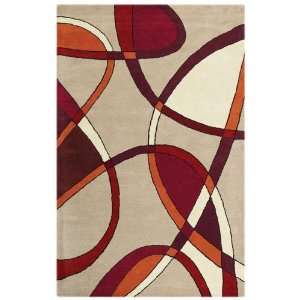  Rhythm Rug 26x12 Runner Burgundy