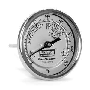 Kraus Brewmometer Dial Thermometer 1/2 Npt Thread  