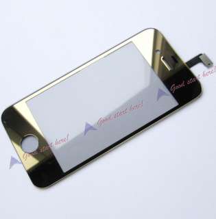 New Chrome Glass LCD Touch Screen Digitizer For iPhone 4 4g  