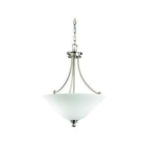 Kichler 3320NI Wharton 3 Light Ceiling Pendant in Brushed Nickel with 