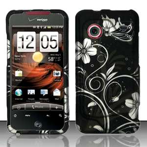   Protector Cover Case FOR HTC DROID INCREDIBLE 6300 Flower WHT  