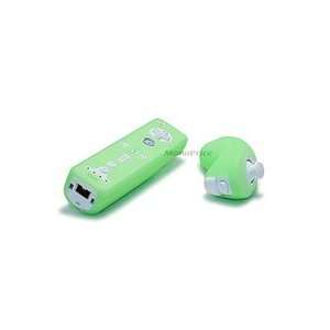  Silicone Skin for Wii Remote Control and Nunchuk   Green 