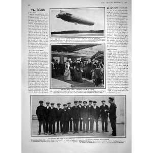 1908 ZEPPELIN AIRSHIP HALDANE RESERVES AEROPLANE FRANCE 