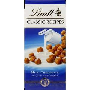 Lindt Classic Recipe Milk Chocolate Bar, 4.4 Ounce Bars (Pack of 12 