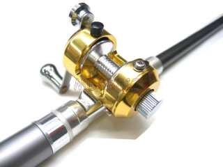 Hot  Fishing Pen Shape Miniature Rods Reels Free Line  