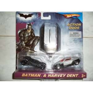   Action Duos   Batman & Harvey Dent Die cast Vehicles and Launcher
