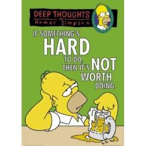   Posters Simpsons   Deep Thoughts   91.5x61cm