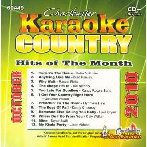 Chartbuster Karaoke CDG CB60449   Country Hits of the Month October 