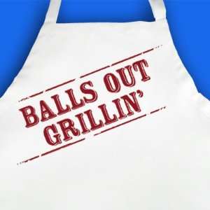  Balls Out Grillin Printed Apron