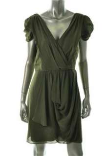 Tibi NEW Green Cocktail Dress Silk Sale 6  
