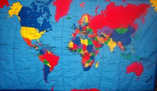 World Map Quilt