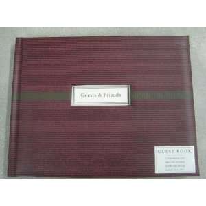   EDY1119 Striped Guests and Friends Guest Book