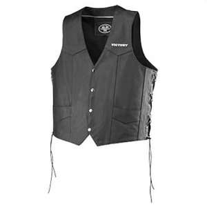 Victory Motorcycles Mens Crew Leather Vest X Large pt# 286215909