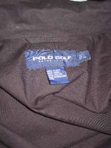 POLO Golf Black Lined Zippered JACKET Mens Size L  