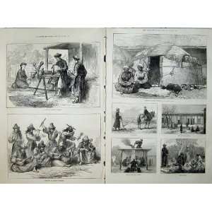   1874 Turkestan Cotton Gin Dervishes Kizzii Akoe Tent