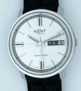 Vintage Kent Aquamaster Auto Day Date from the 70s  