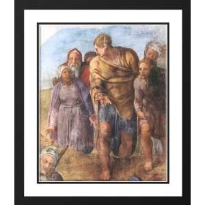  Michelangelo 28x34 Framed and Double Matted Matyrdom of 
