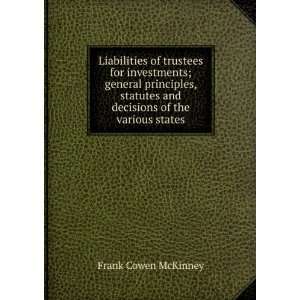   and decisions of the various states Frank Cowen McKinney Books