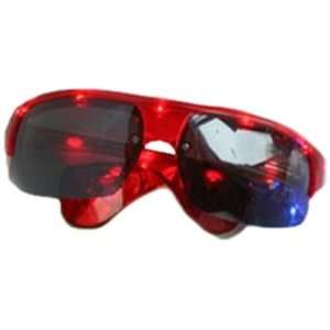  WeGlow International Flashing Red Sports Eye Glasses (Pack 