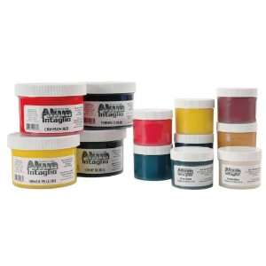  Akua Intaglio Inks, 8 oz. Jar Yellow Ochre Office 