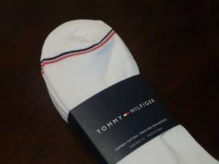 Tommy Hilfiger Mens Ankle Socks 3 pair White Sz 7 12  