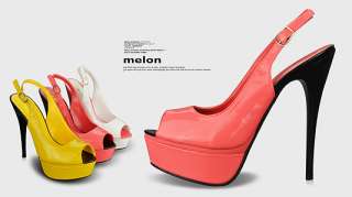 Mary Jane Strap Stilettos Womens Shoes Open Peep Toe Platform Sandals 