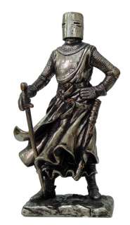 MEDIEVAL KNIGHT 7H CRUSADER SCOUT WARRIOR STATUE FIGURINE SUIT OF 