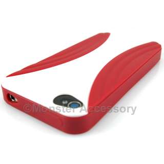  the apple iphone 4 4g air white red xmatrix hard case 