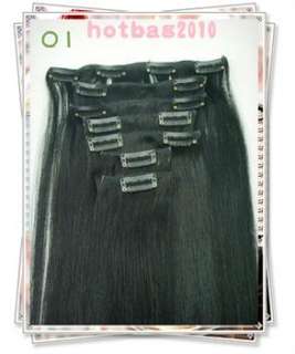   Real HUMAN HAIR CLIP IN EXTENSION 32Wid​e 80G More colored  