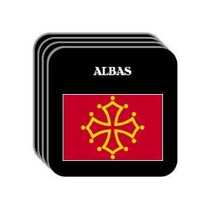  Midi Pyrenees   ALBAS Set of 4 Mini Mousepad Coasters 