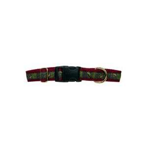  Fido Ribbon Collar   Paisley on Burgundy   3/4 in. x 13 in 