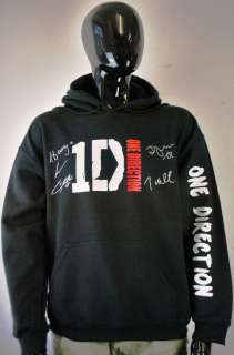 ONE DIRECTION SIGNED OFFICIAL LOGO HOODIES   9 COLOURS TO CHOOSE   VAS 