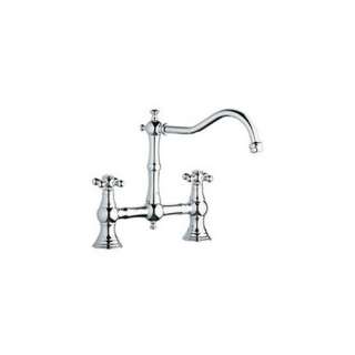   20128000 Chrome Bridge Kitchen Sink Faucet Cross 798304092608  