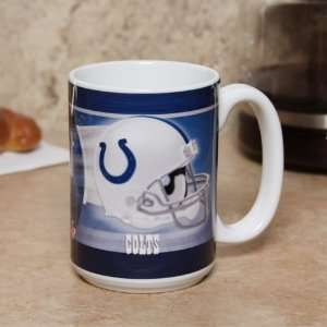  Indianapolis Colts Coffee Mug   Helmet Style Sports 