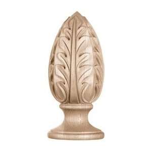  5W x 11H, Acanthus Leaf Finial, Alder